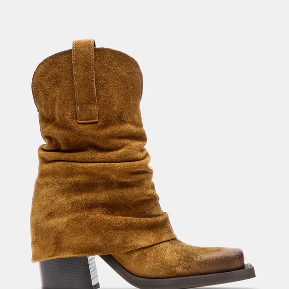 Suede brown Western Boots Pia Steve Madden 7 - Picture 10 of 11